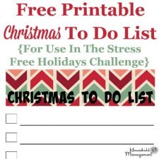 Christmas to do list