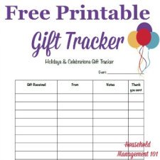 Gift tracker