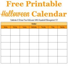 Halloween calendar