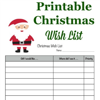 Christmas wish list