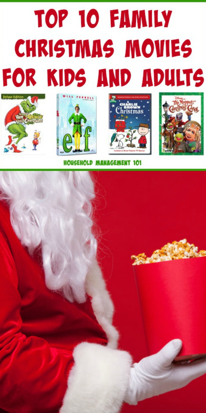 Top 10 Family Christmas Movies For Kids and Adults {on Household Management 101} #Christmas #MovieReviews #HouseholdManagement101