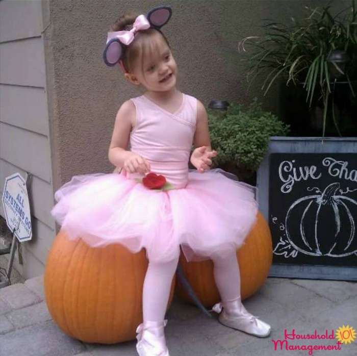 homemade Angelina ballerina costume