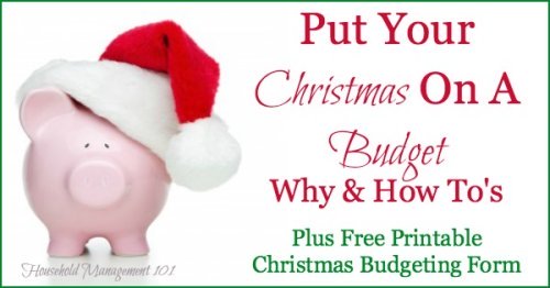 Going broke giving gifts isn't my idea of fun! Here's tips on how to put your Christmas on a budget to experience the real joy of the season, without the stress! {on Household Management 101}