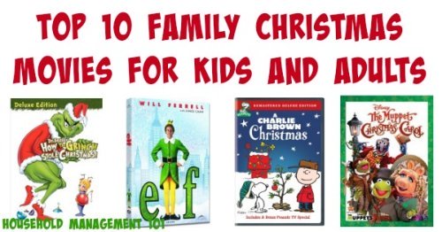 Top 10 Family Christmas Movies For Kids and Adults {on Household Management 101} #Christmas #MovieReviews #HouseholdManagement101