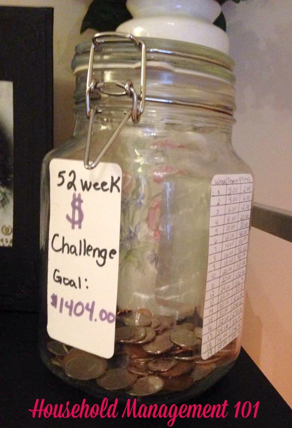 Connie, a Household Management 101 reader, took the 52 week money challenge. Will you?