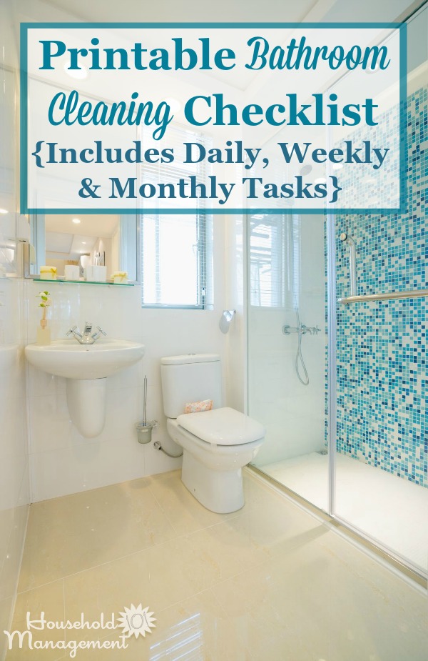 Complete List of Bathroom Cleaning Supplies