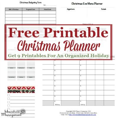 Free printable Christmas planner Free printable Christmas planner
