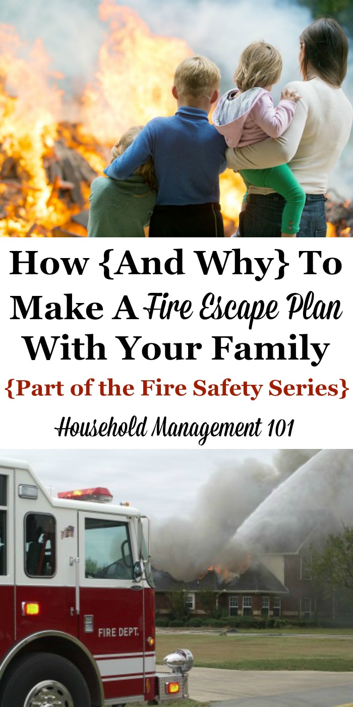 How and why to make a fire escape plan with your family {part of the Fire Safety Series on Household Management 101} #FireSafety #SafetyTips #KidsSafety