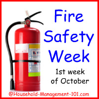 fire safety week at household management 101