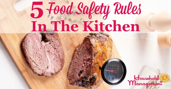 5 food safety rules in the kitchen to keep your family healthy and well fed {from Household Management 101}
