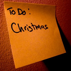 christmas post it note