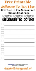 printable Halloween to do list