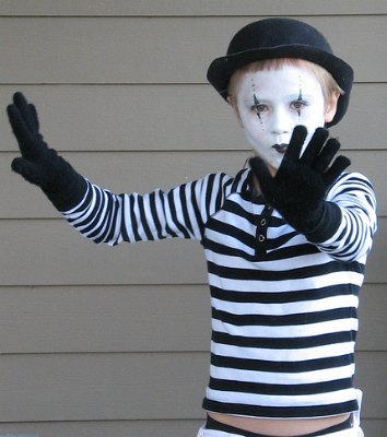 homemade mime costume