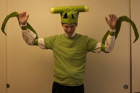 homemade praying mantis costume