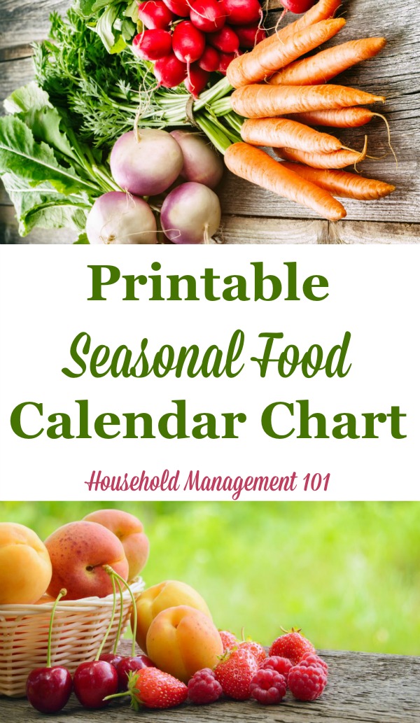 Seasonal Food Chart