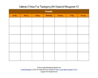 Thanksgiving calendar