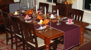 Thanksgiving table