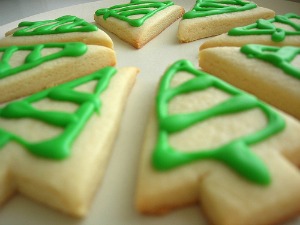 Christmas tree cookies