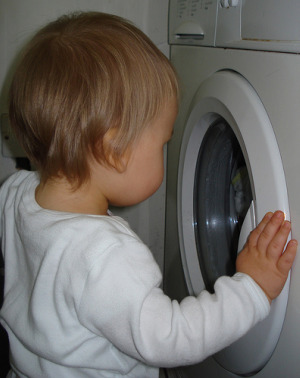 washing clothes