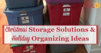 Christmas storage solutions and Holiday organizing ideas {on Home Storage Solutions 101}