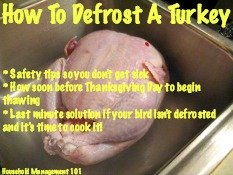 how to defrost a turkey