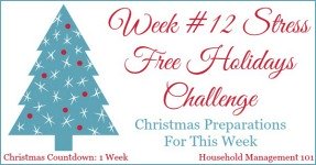 Stress Free Holidays Week 12