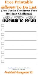 printable Halloween to do list