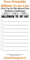 printable Halloween to do list