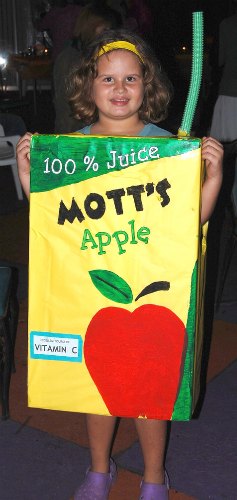 homemade apple juice box costume