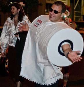 homemade toilet paper roll costume