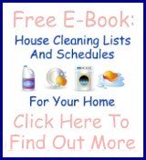 house cleaning lists and schedules
