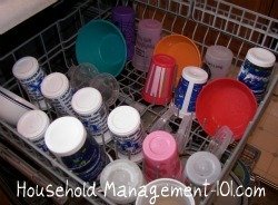 How to load the top rack of your dishwasher {on Household Management 101}