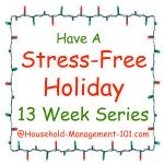 stress free holidays at household management 101