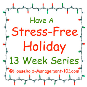 I'm joining this free 13 week series to get ready for the holidays of Halloween, Thanksgiving, Christmas, and New Years, plus clean up after each one {on Household Management 101}