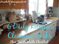 6 daily kitchen cleaning tasks