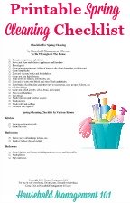 Spring Cleaning Checklist